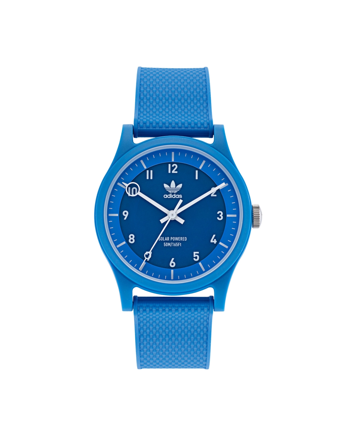 Adidas Originals Adidas Unisex Solar Project One Blue Resin Strap Watch 39mm