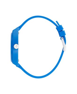 Unisex Three Hand Project Two Blue Resin Strap Watch 38mm