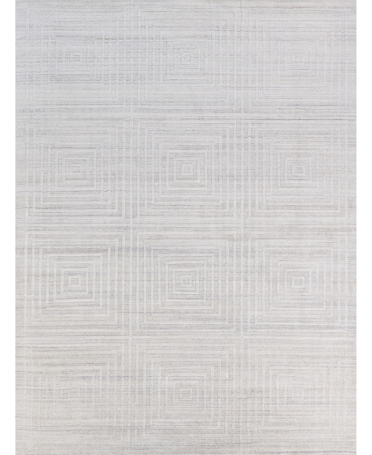 Exquisite Rugs Castelli S4979 9' x 12' Area Rug - Silver-Tone