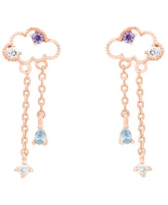 Girls Crew Reigning Clouds Dangle Earrings - Rose Gold-Plated 48$