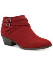 Macys deals red boots
