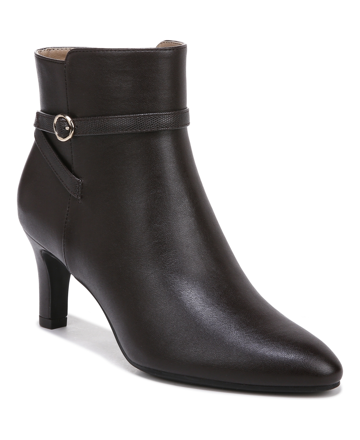 Guild Booties - Dark Chocolate Faux Leather