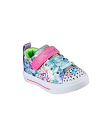 Toddler Girls Twinkle Toes - Twinkle Sparks - Stormy Brights Stay-Put Light-Up Casual Sneakers from Finish Line