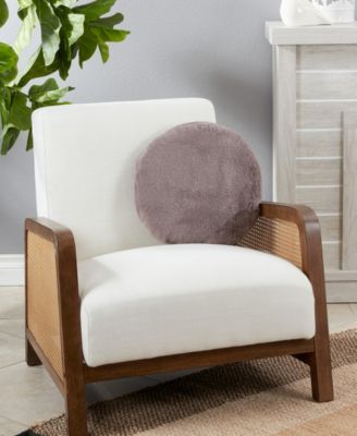 Faux Fur Decorative Pillow, 16" x 16"