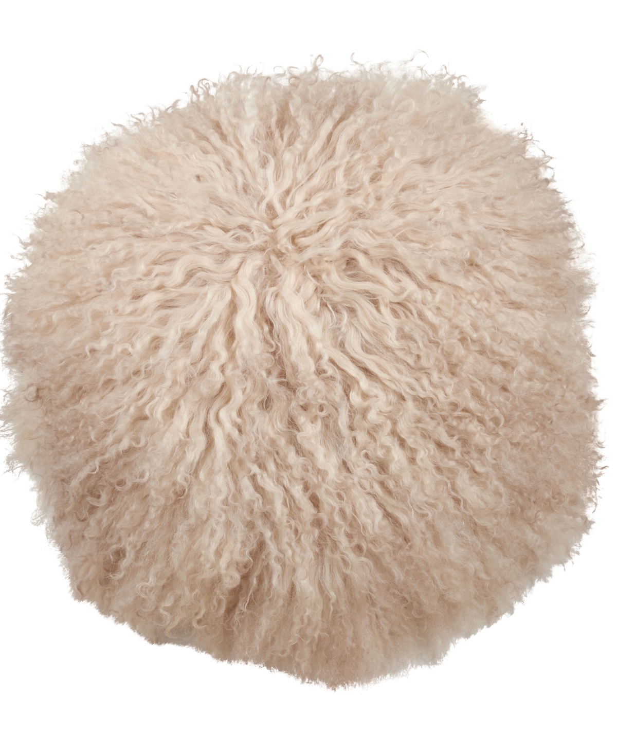 Saro Lifestyle Lamb Fur Decorative Pillow, 13" X 13" In Oyster