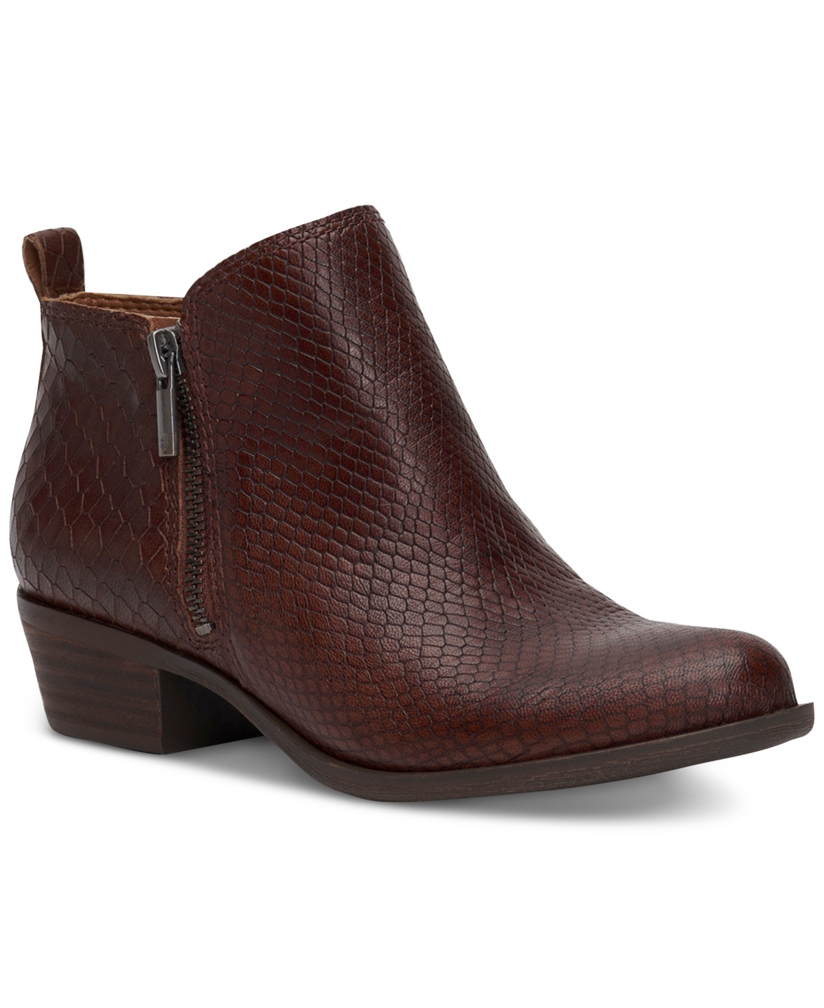 Shop Lucky Brand Women's Basel Ankle Booties In Roasted