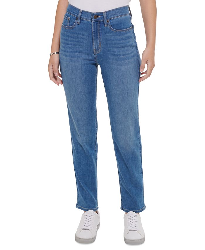 Calvin Klein Jeans Women's High-Rise Slim Whisper Soft Jeans - Macy's