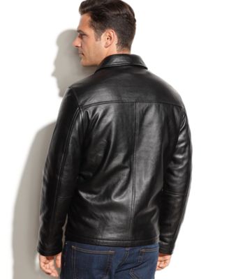 leather bomber jacket macys