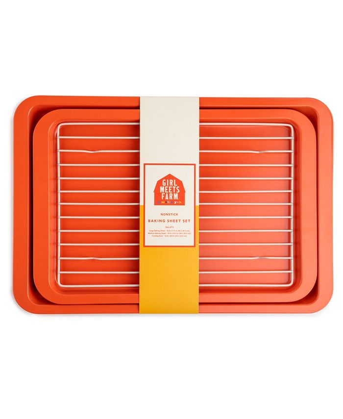 Girl Meets Farm by Molly Yeh 3-Pc. Baking Sheet Set - Red