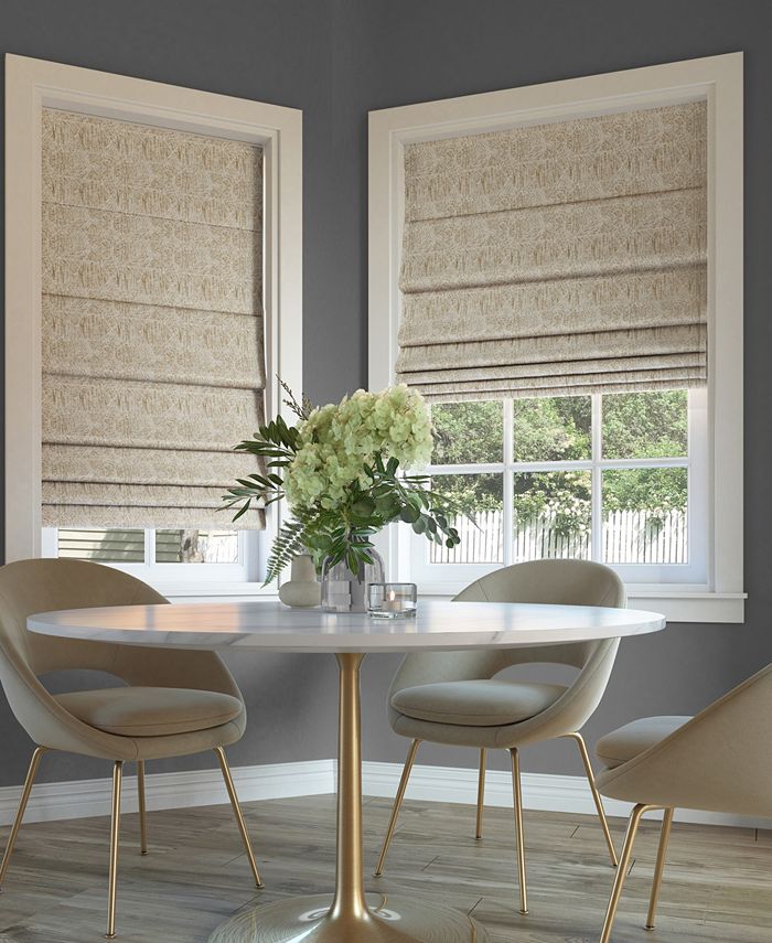 Sun Zero CLOSEOUT! Talmage Tonal Geometric 100 Blackout Cordless Roman