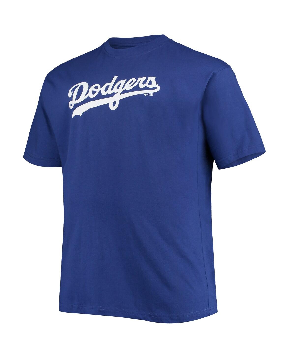 Profile Men's Freddie Freeman Royal Los Angeles Dodgers Big And Tall Name And Number T-shirt In Royal