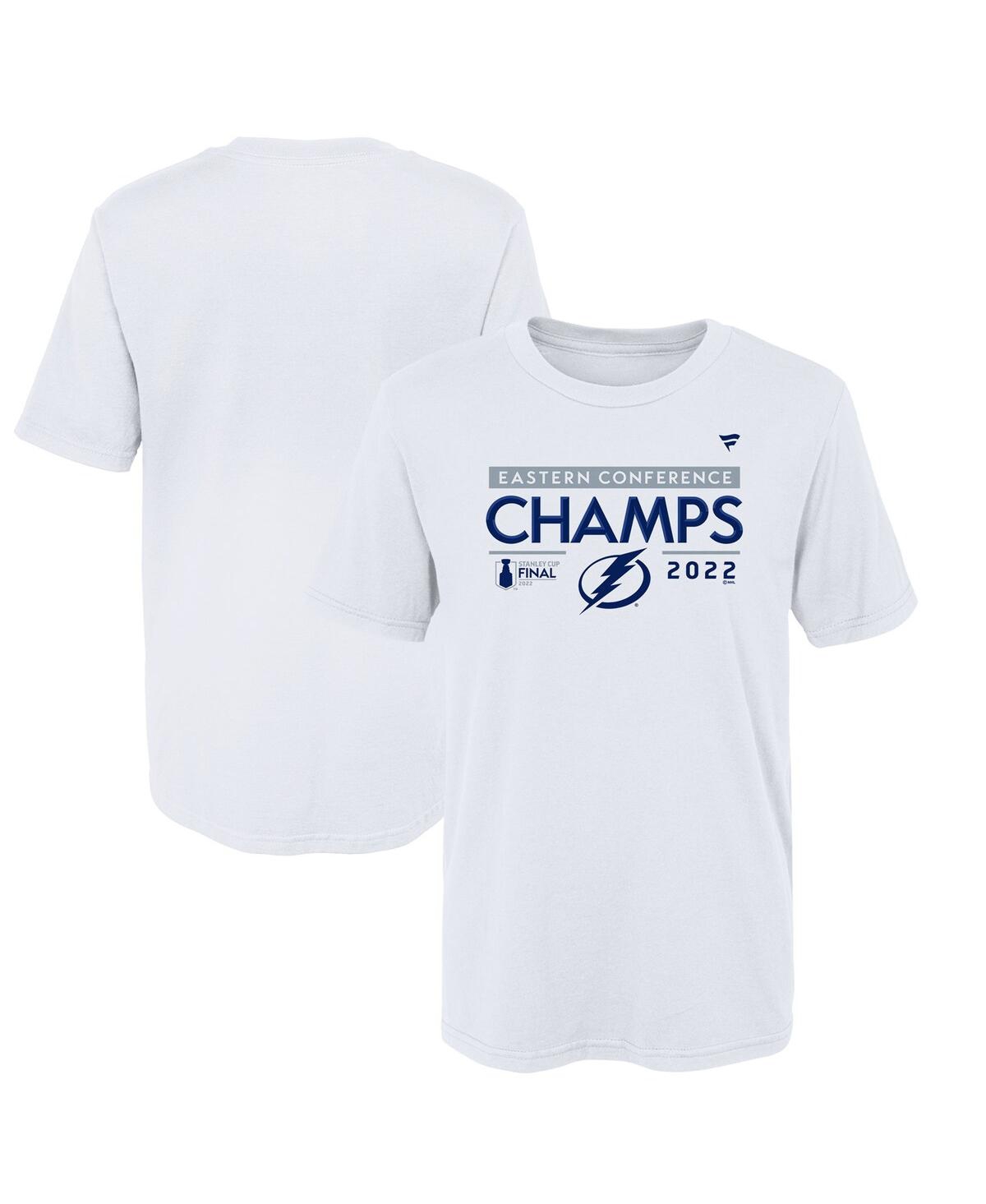 Shop Fanatics Preschool  White Tampa Bay Lightning 2022 Eastern Conference Champions Locker Room T-shirt