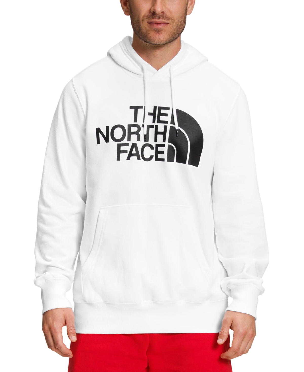 Shop The North Face Men's Half Dome Logo Hoodie In Tnf White,tnf Black