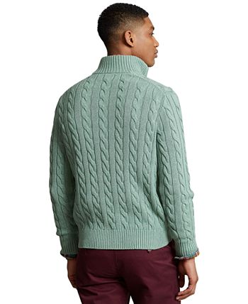 Polo Ralph Lauren Men's Cable-Knit Cotton Quarter-Zip Sweater & Reviews