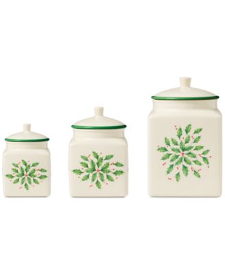 Holiday Canisters, Set of 3