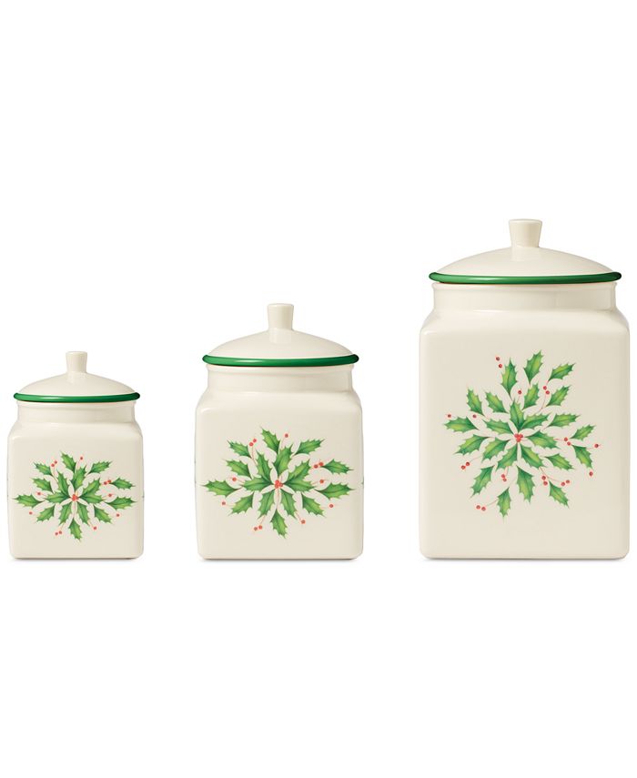 Lenox Holiday Canisters, Set of 3 Macy's