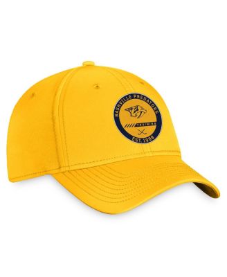 Men's Gold Nashville Predators Authentic Pro Training Camp Flex Hat