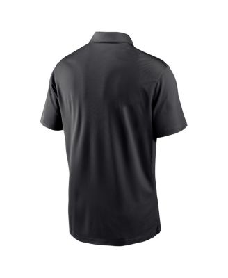 Men's Black Colorado Rockies Diamond Icon Franchise Performance Polo Shirt