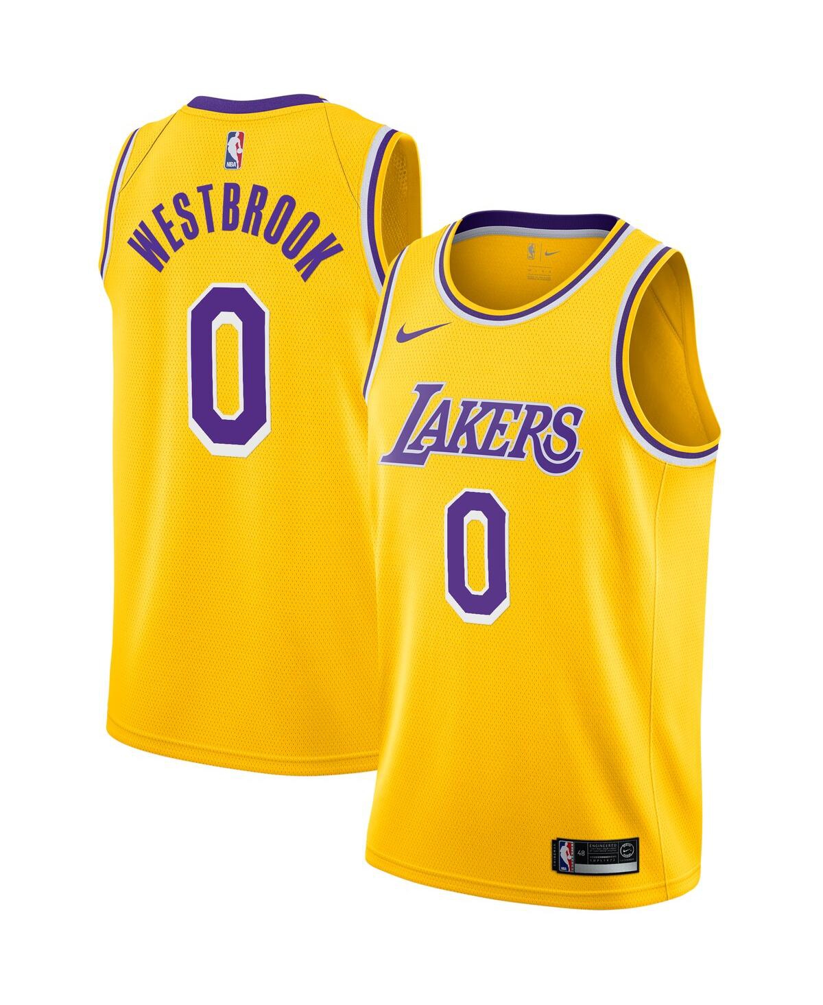 Men's Nike Russell Westbrook Gold Los Angeles Lakers 2020/21 Swingman Player Jersey - Icon Edition - Gold