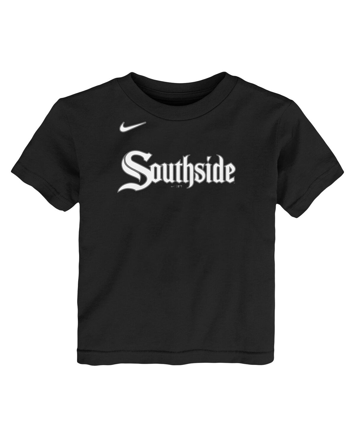 Nike Preschool Boys And Girls  Tim Anderson Black Chicago White Sox City Connect Name And Number T-sh In Black