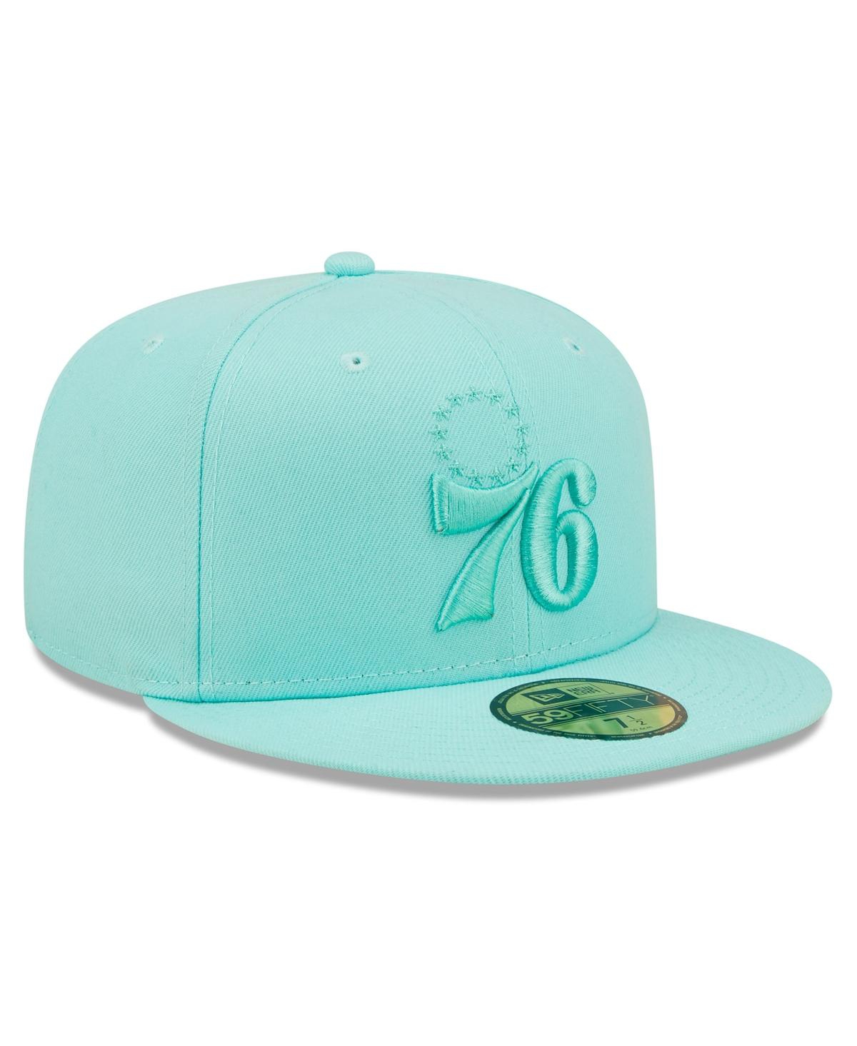 Men's New EraPhiladelphia 76ers Color Pack 59FIFTY Fitted Hat - Turquoise