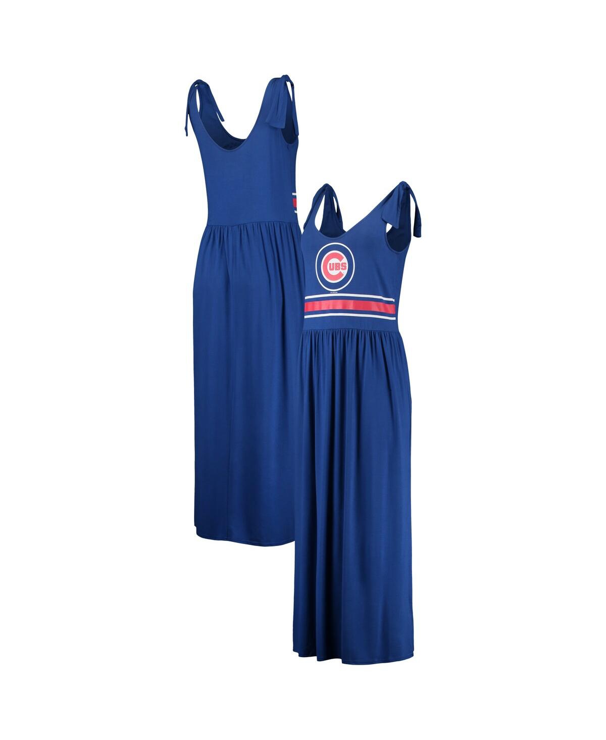 Shop G-iii 4her By Carl Banks Women's  Royal Chicago Cubs Game Over Maxi Dress