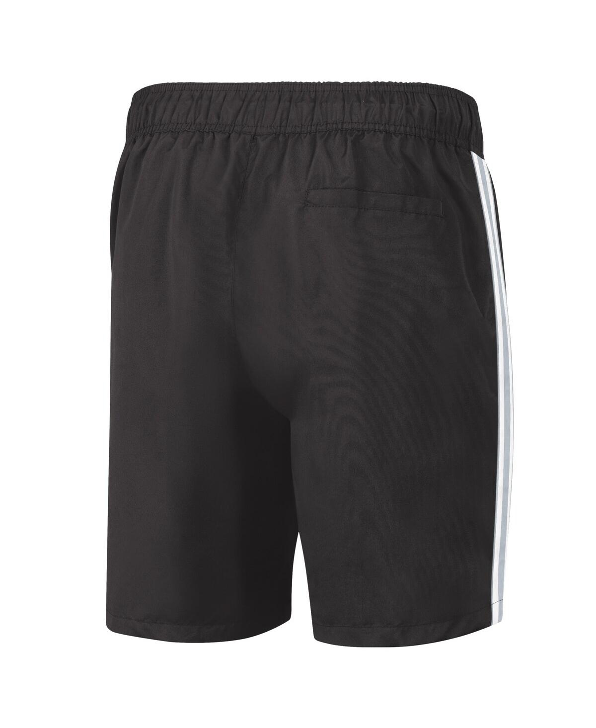Shop G-iii Sports By Carl Banks Men's  Black, Gray Brooklyn Nets Sand Beach Volley Swim Shorts In Black,gray