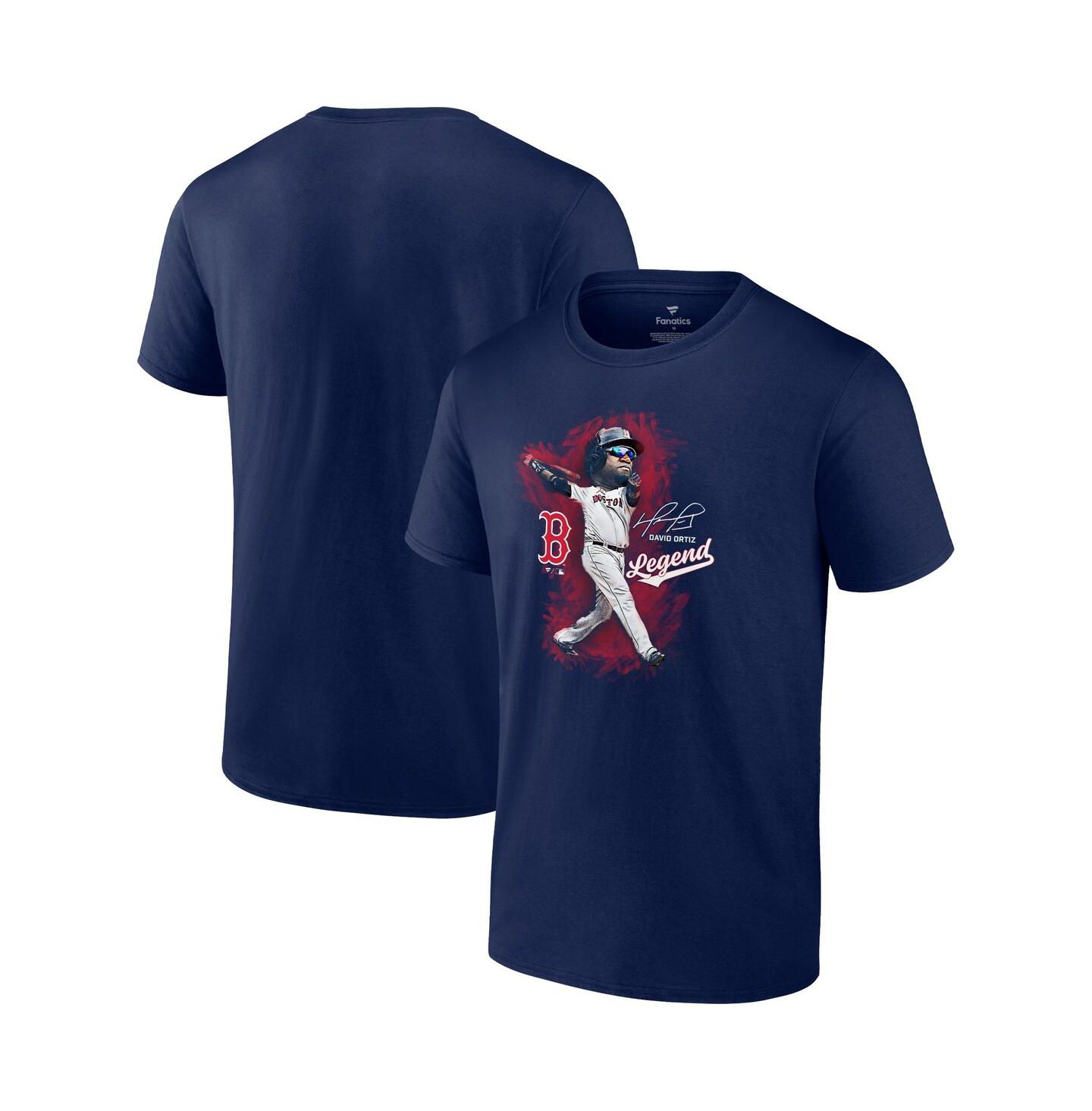 Мужская футболка Fanatics David Ortiz Navy Boston Red Sox Legend Graphic — фото 1