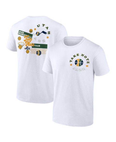 Мужская футболка Fanatics White Utah Jazz Street Collective
