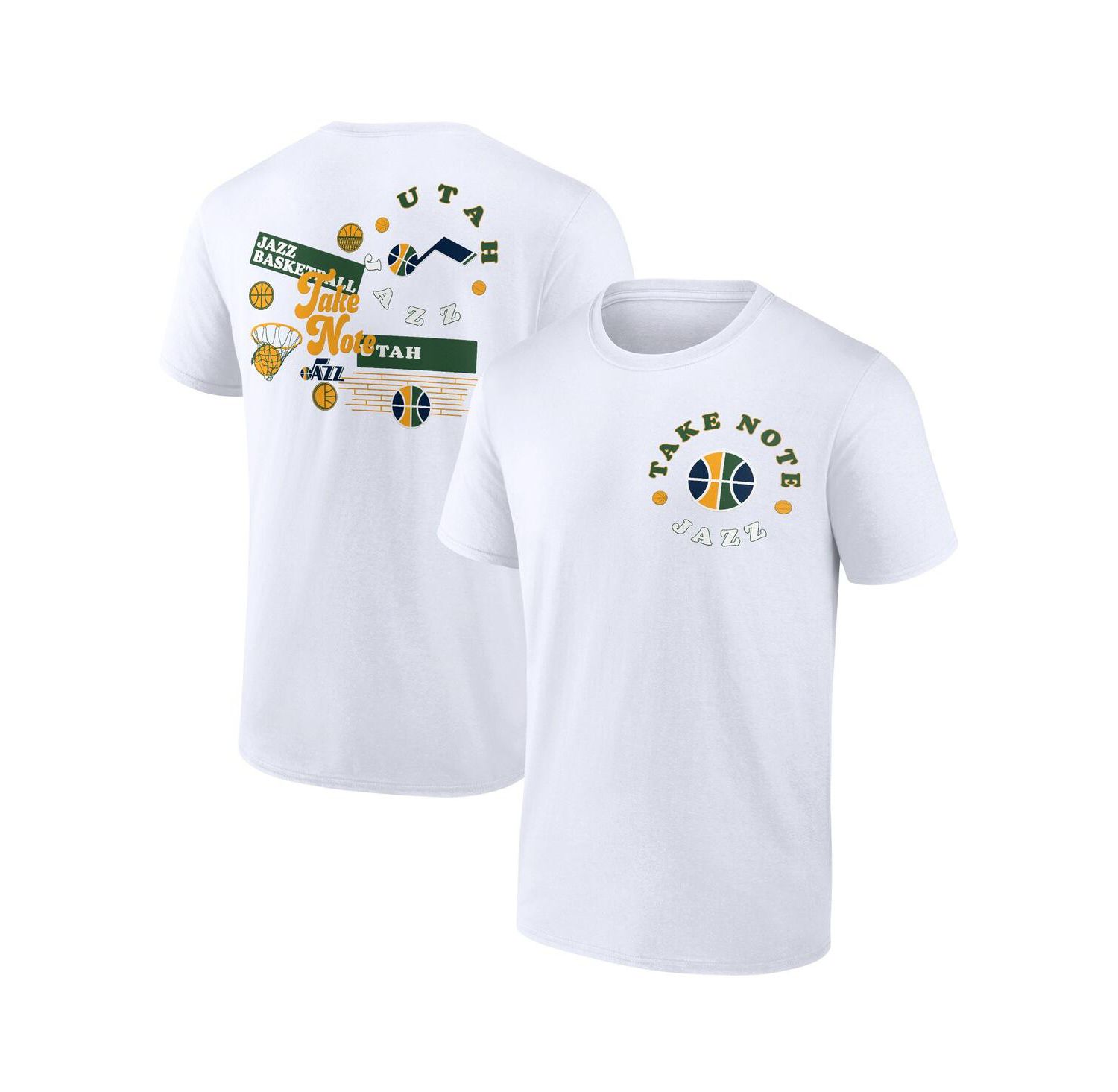 Men's White Utah Jazz Street Collective T-shirt