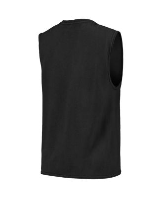 Men's Threads Black Colorado Rockies Softhand Muscle Tank Top
