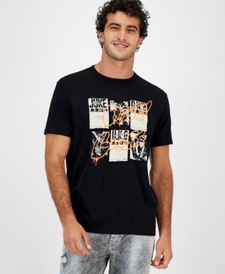 GUESS - Men's Rave Poster Logo Graphic T-Shirt
