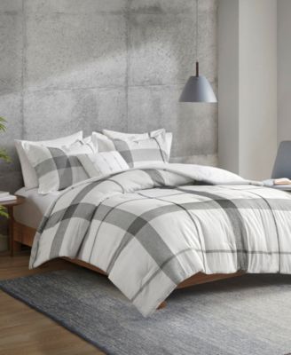 Urban Habitat Union Square Plaid Jacquard Duvet Cover Sets Bedding