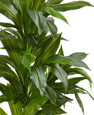 4' Dracaena Artificial Plant in Sand Colored Planter - Real Touch
