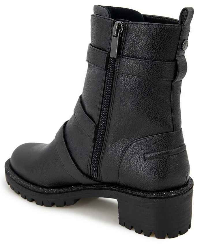 Kenneth Cole Women's Junne Lug Sole Bootie Black Size 8.5