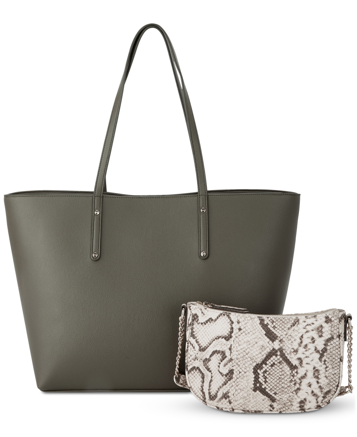 Inc International Concepts Zoiey 2-1 Tote, Created For Macy's In Moss/snake