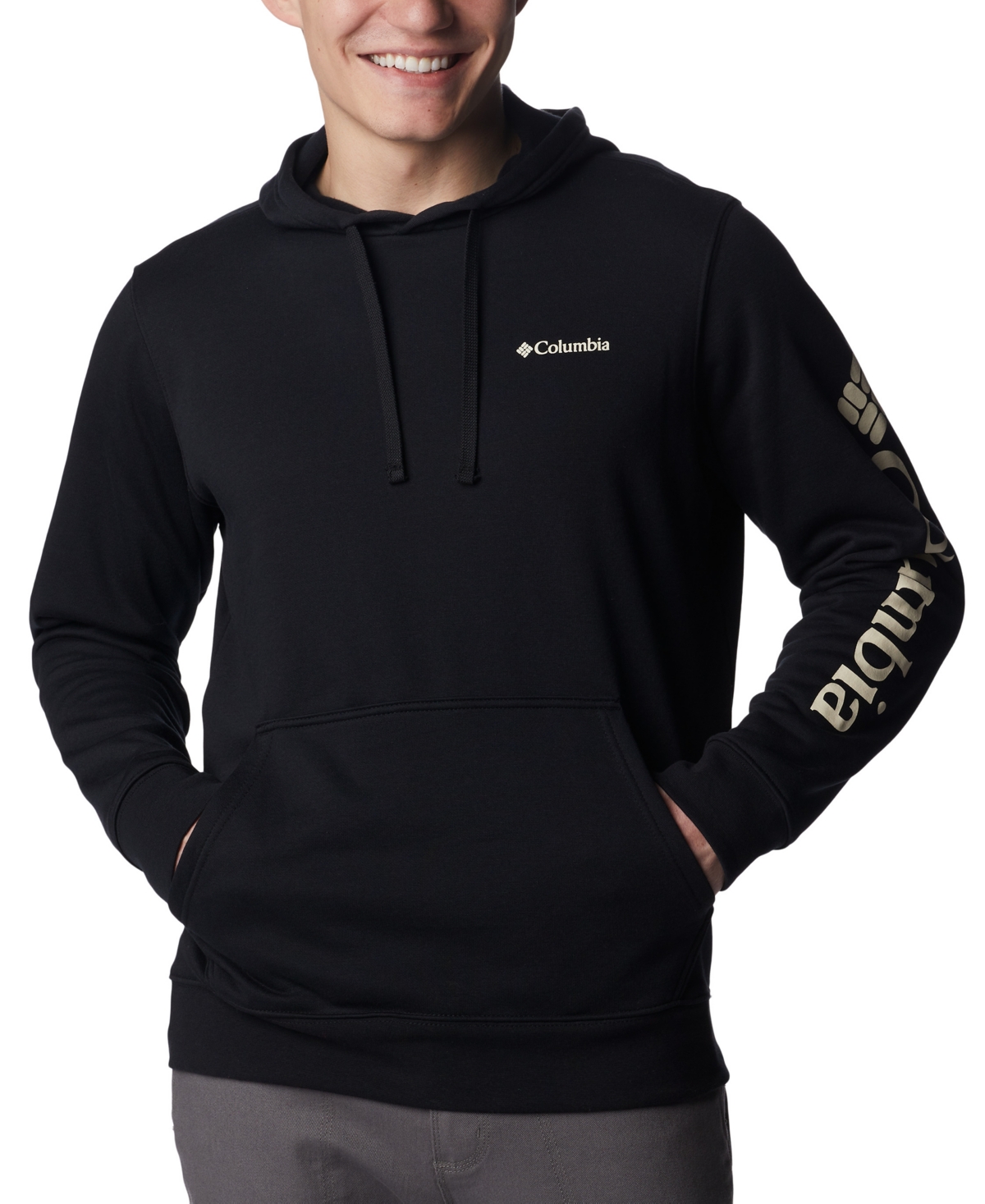 Columbia Men's Sleeve Logo Trek Hoodie In Dark Mtn,csc Sleeve Logo