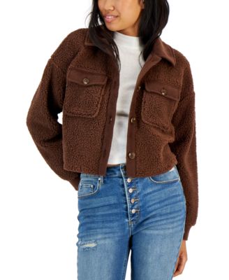 Hippie Rose Juniors' Sherpa Shacket 