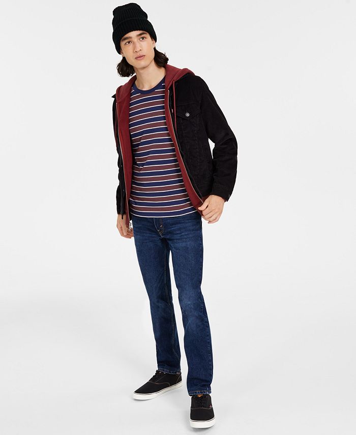 Levi's Men's Denim Trucker Jacket, Full-Zip Hoodie, Stripe T-Shirt, 511™ +  Warm Slim-Fit Jeans & Waffle-knit Beanie & Reviews - All Men's Clothing -  Men - Macy's
