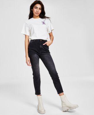 HUGO - Women's Vintage-Logo Crewneck Relaxed T-Shirt
