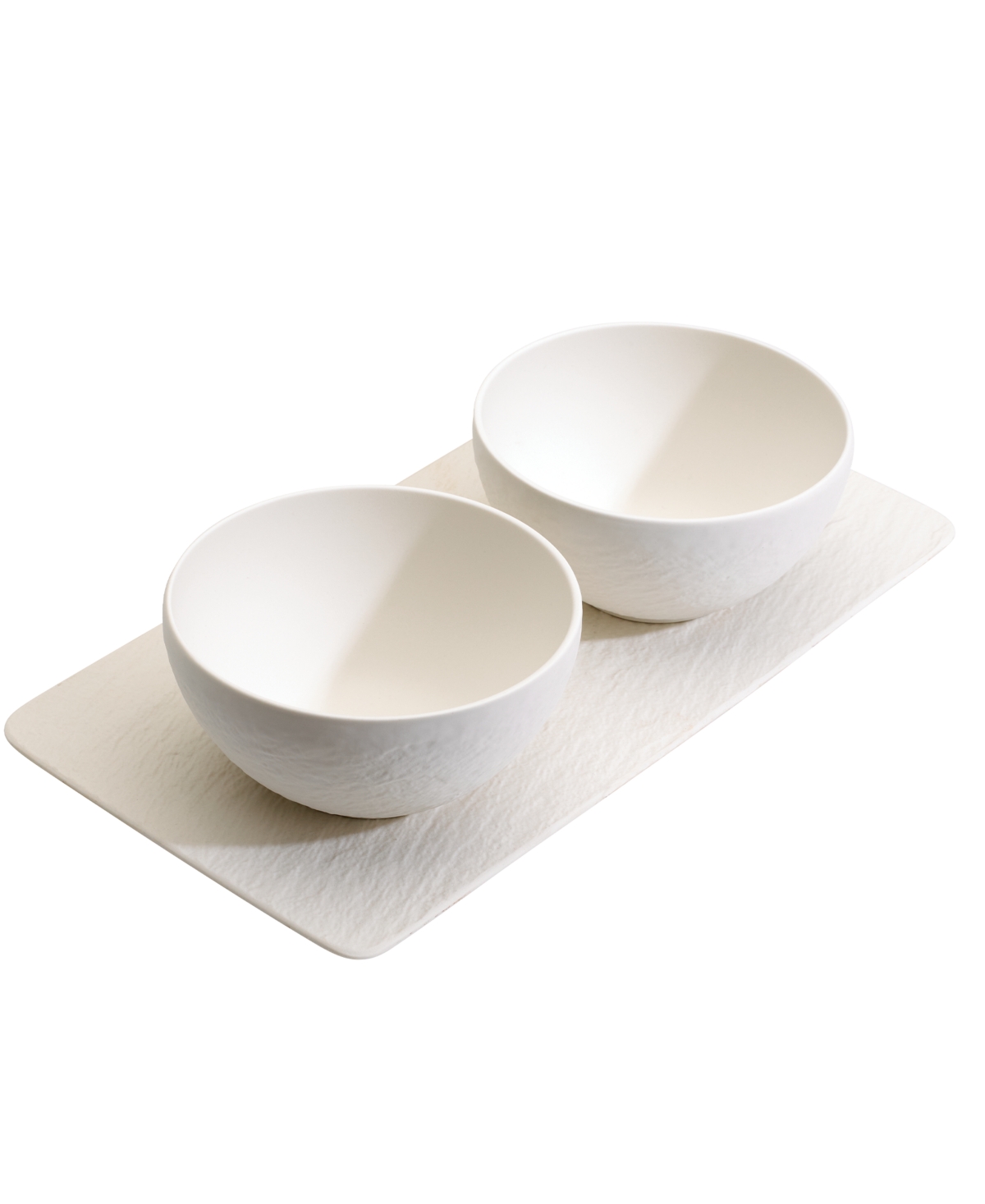 Manufacture Rock Condiment Bowl Set, 3 Pieces - White