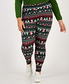 Trendy Plus Size Christmas Leggings