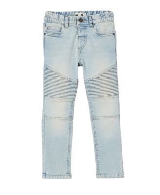 Big Boys Skinny Fit Moto Jeans 