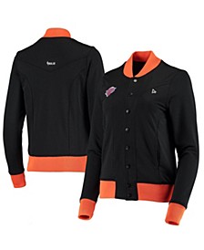 Women's Black New York Knicks Nostalgic Full-Zip Tracksuit Jacket