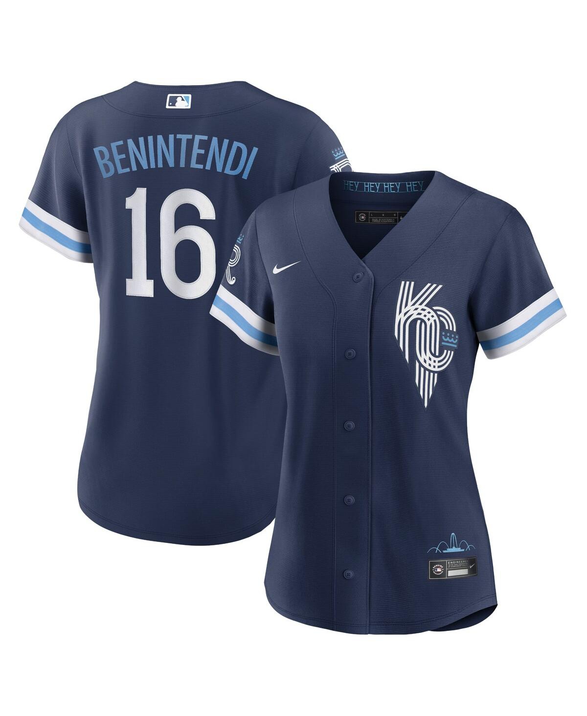 Women's Nike Andrew BenintendiKansas City Royals City Connect Replica Player Jersey - Navy