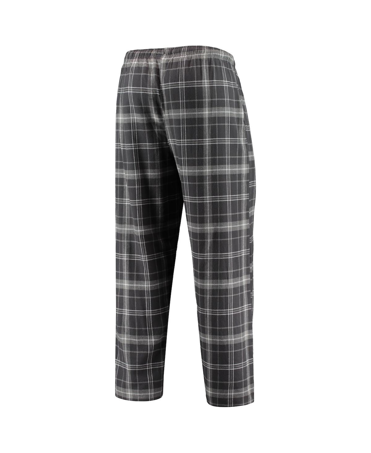 Shop Concepts Sport Men's  Charcoal, Gray Brooklyn Nets Ultimate Plaid Flannel Pajama Pants In Charcoal,gray