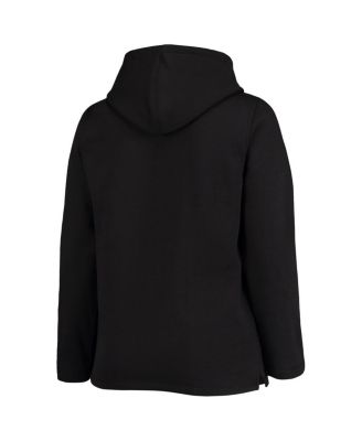 Women's Black San Francisco Giants Plus Size Side Split Pullover Hoodie