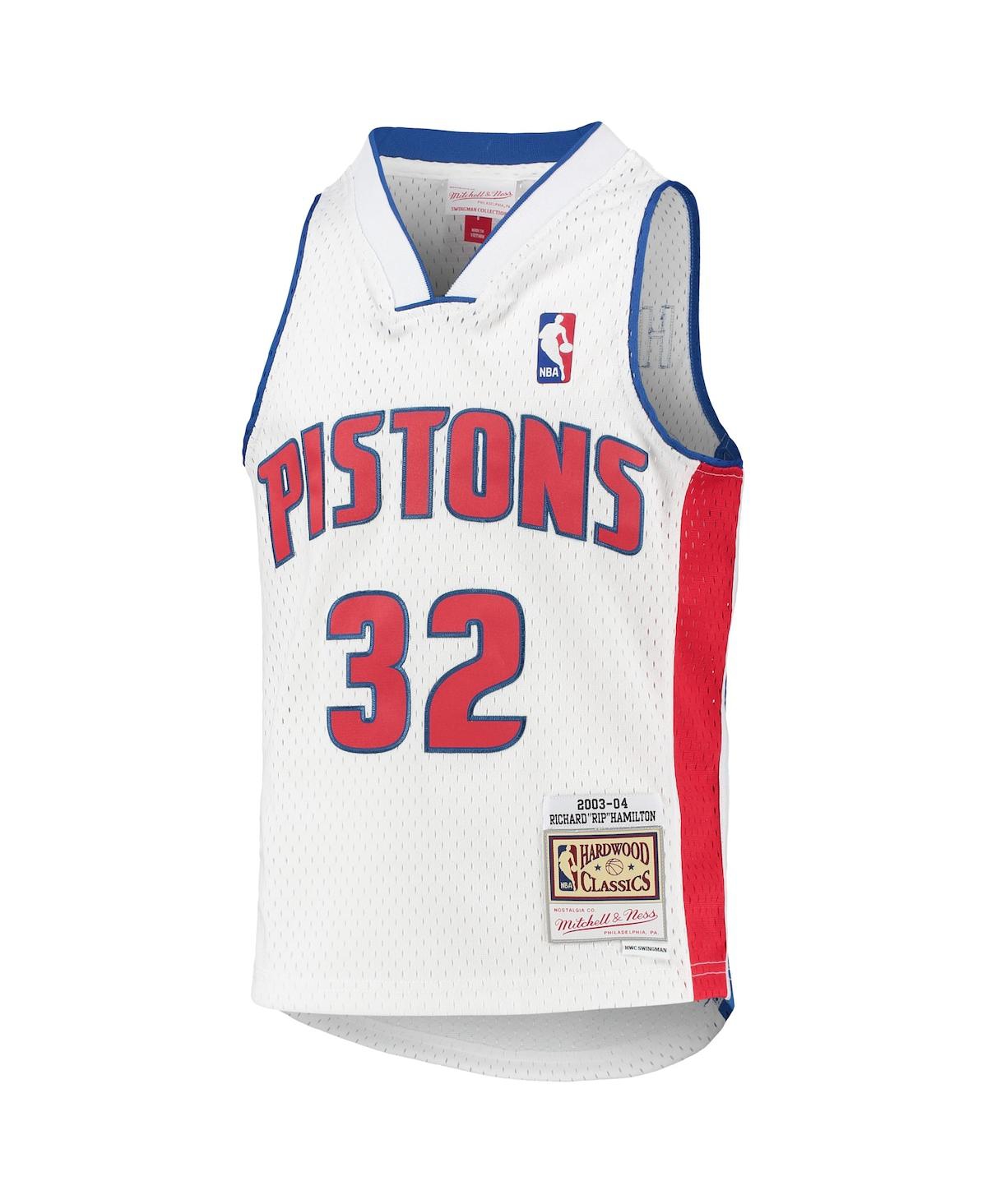Big Boys Mitchell & Ness Richard HamiltonDetroit Pistons 2003-04 Hardwood Classics Swingman Jersey - White