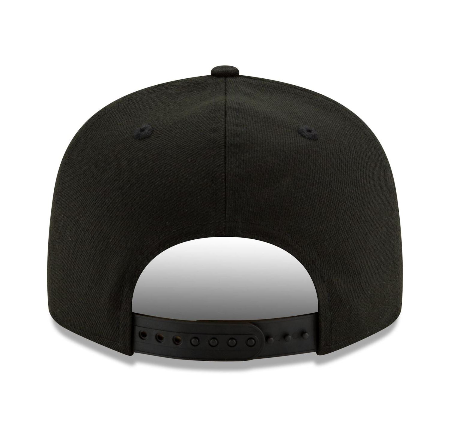 Men's Milwaukee Brewers Black on Black 9FIFTY Snapback Adjustable Hat - Black