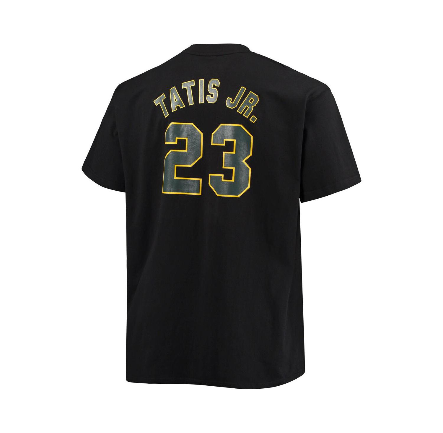 Men's Fernando Tatis Jr. Black San Diego Padres Big and Tall Wordmark Name and Number T-shirt
